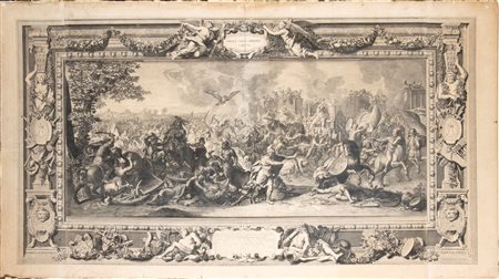 Charles Le Brun (after) - Bernard Picart (1673 - 1733) , (1619 - 1690) 
I trionfi di Alessandro: la battaglia di Arbella 
 