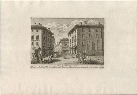 Giuseppe Vasi (1710 - 1782) 
Piazza di Macel de Corvi 
 