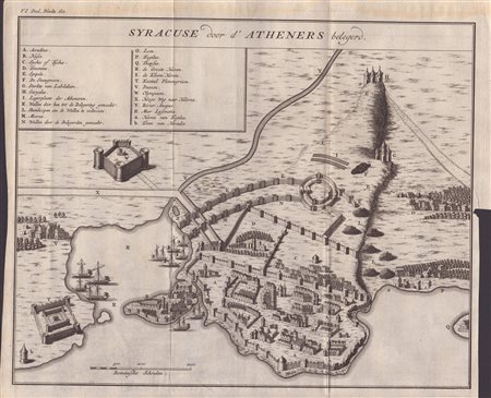  
A Plan of the City of Syracuse. Besieged by the Athenians 
 