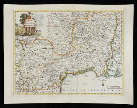 Guillaume de l'Isle (1675-1726)  
Carta geografica del Governo della Linguadoca, 1750 
 