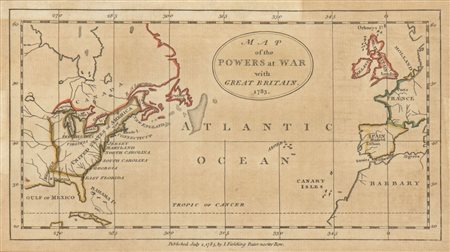  
Map of the Powers at war with Great Britain 1783
 