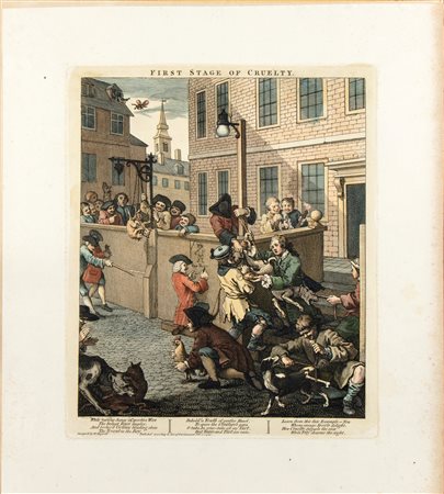 William Hogarth (1697 - 1764) 
First Stage of Cruelty 
 