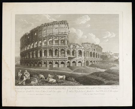 Francesco Morelli (1768ca.-1830 fl.)  
Veduta dell'Anfiteatro Flavio detto il Coloseo 1796
 