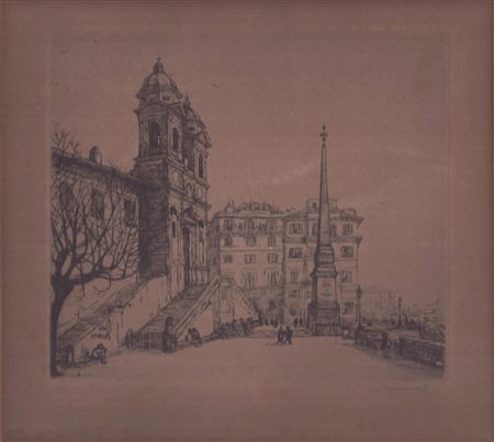 Antonio Carbonati (1893 - 1956) 
Trinità dei Monti 1918
 