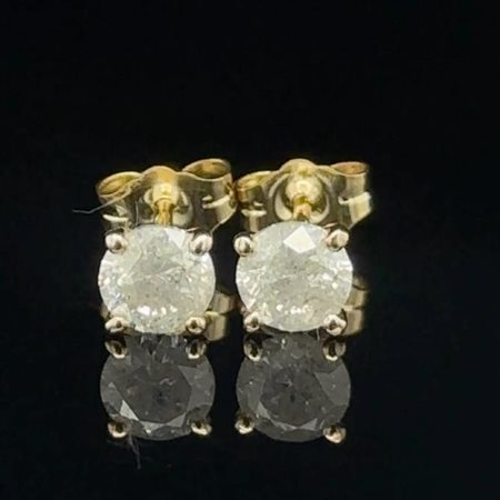 ORECCHINI IN ORO GIALLO 0.90 GR CON DIAMANTI - ER40113