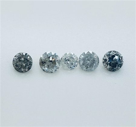 5 DIAMANTI 2,29 CT G-CHIARO MARRONE - I2-3 - C31004-14