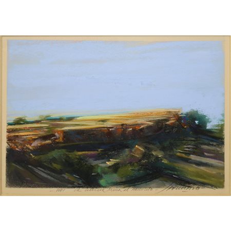 Piero Roccasalva (Modica 1970)  - La collina nera al tramonto, 2001