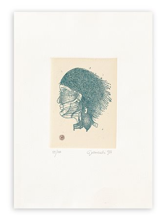 GIUSEPPE GUERRESCHI (1929-1985) - Senza Titolo, 1984