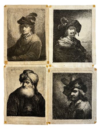 Johann Andreas Benjamin Nothnagel (1729 - 1804) Serie di quattro ritratti di...