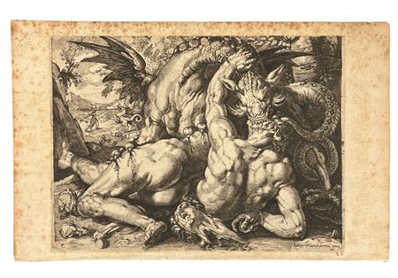 Giovanni Orlandi (1590 - 1640) Il Drago che divora i compagni di Cadmo...