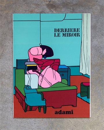 VALERIO ADAMI(1935)Derrière le miroir1970Periodico, n. 18838 x 28 cmMaeght...