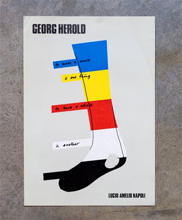 GEORG HEROLD(1947)Georg Herold1990Pubblicazione illustrata edita in occasione...