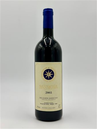  
Tenuta San Guido Bolgheri, Sassicaia 2003
Italia - Toscana 0,75