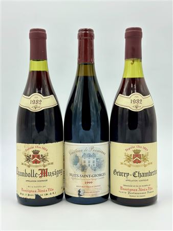  
Château de Premeaux, Nuits Saint Georges - Domaine Bouchard Aine et fils, Chambolle Musigny - Bouchard Aîné & Fils Gevrey-Chambertin 1982-1999
Francia-Varie 0,75