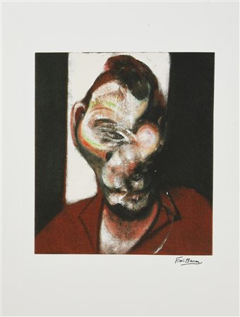 D'apres Francis Bacon SENZA TITOLO fototipo eliografico su carta, cm 38x28...