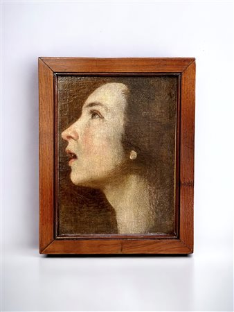  
Studio di volto femminile Scuola napoletana, prima metà XVII secolo
olio su tela 27,8 x 20,5