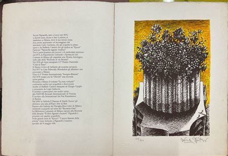 Ercole Pignatelli "Frutteto" 1981
litografia a colori
cm 31,5x24
firmata e numer
