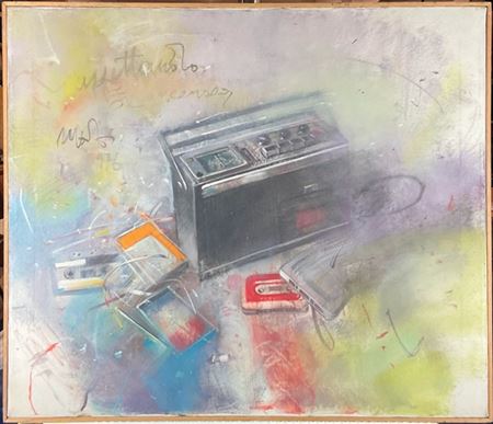 Mario Madiai "Senza titolo" 1976
tecnica mista su tela
cm 59,5x70
firmato e data