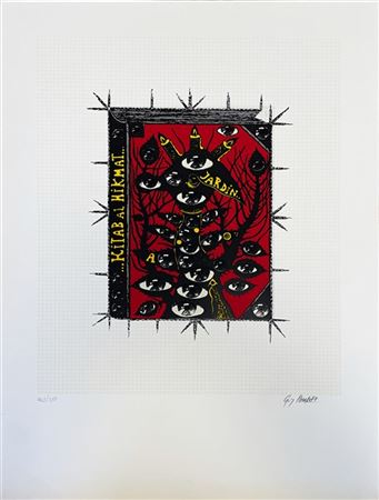 Guy Harloff "Kitab al Hikmat..." 
serigrafia a colori
cm 69,5x49,5
firmata e num