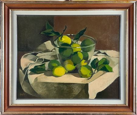 Manolo Ruiz Pipo "Limoni da Sicilia" 1988
olio su tela
cm 45x55
firmato in basso