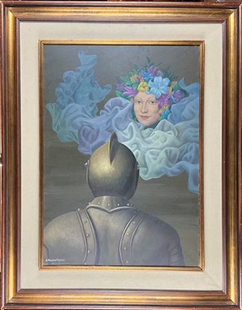 Alessandro Maggiora Vergano "Senza titolo" 1978
olio su tela
cm 70x50
firmato in