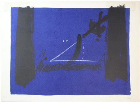 Antoni Tapies "Nocturn Matinal" 1970
litografia a colori
cm 57,3x77,5
firmata e