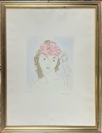 Man Ray "Anna" 1970
acquaforte e acquatinta a colori
(lastra cm 31,5x27,5; fogli