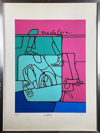 Valerio Adami "Nostalgie" 1972
serigrafia a colori
cm 95x68,5
firmata, numerata