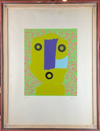 Enrico Baj "Personaggio" 1968
serigrafia a colori
cm 70x51,5
firmata e numerata