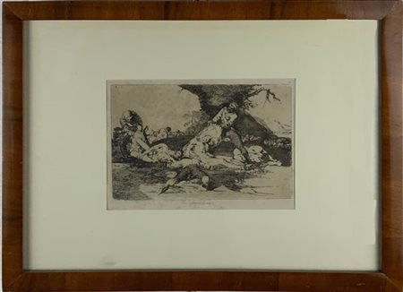 Francisco Josè Goya y Lucientes "incisione dalla serie "Disastri della guerra""