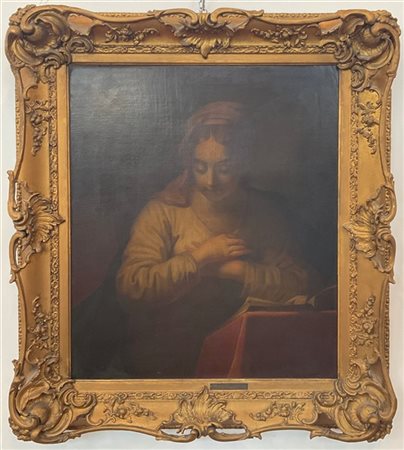 Scuola italiana del secolo XVIII

"Vergine orante"
olio su tela (cm 77x63)
in c