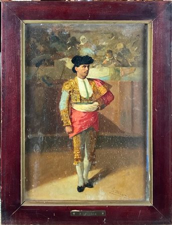 Scuola spagnola del secolo XIX

"Torero" 
olio su tavola (cm 32,5x22)
Firmato i