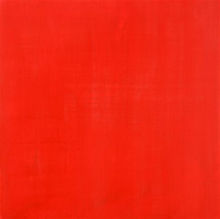 PAUL GOODWIN 1951 " Red Square 1", 2003 Acrilico e gesso su tavola, cm. 50 x...