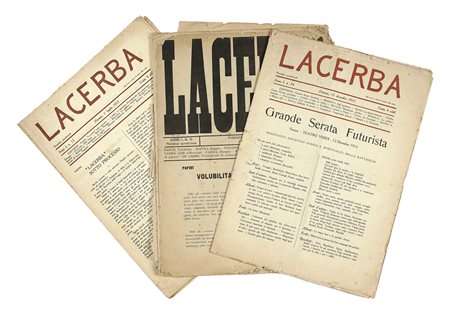 Lacerba. Periodico quindicinale. Firenze: Vallecchi, 1913-1914. 4 fascicoli...