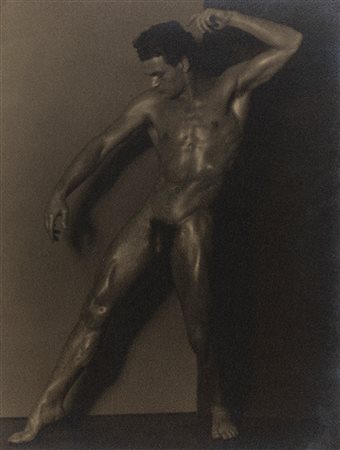 Leonard Dehren Walt (attribuito a) (XX sec.)  - Senza titolo (Nudo maschile), 1936