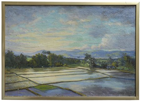 Carel Lodewijk Dake Junior (1886 - 1946) 
Paesaggio indonesiano