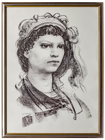 Pietro Annigoni (1910 - 1988) 
Ritratto femminile