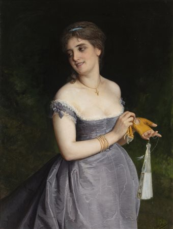 Ernesto Fontana (1837 - 1918) 
Civetteria, 1869