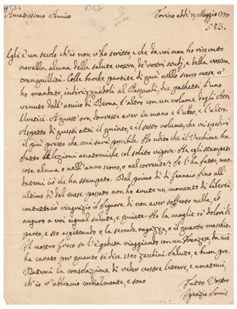 Ignazio Somis (Torino 1718 - Cavoretto 1793), Bibliografia e questioni personali