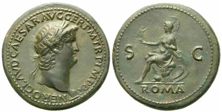 Nero (54-68), Sestertius, Rome, c. AD 65; Æ (g 28,26; mm 35)