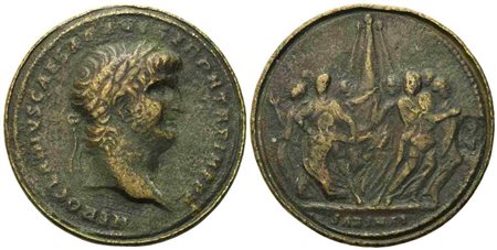 Nero (54-68), Contorniate, Rome, late 4th century AD; Æ (g 20,75; mm 38)