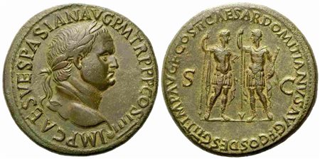 Vespasian (69-79), Sestertius, Lugdunum, AD 72; Æ (g 28,55; mm 34)