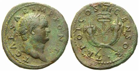 Titus Caesar, Dupondius for the Syrian monetary circulation, Rome, AD 74; Æ (g 12,90; mm 28)