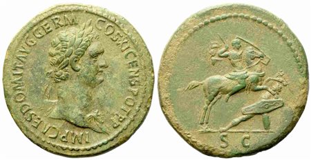 Domitian (81-96), Sestertius, Rome, AD 85; Æ (g 23,13; mm 34)