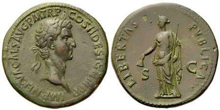 Nerva (96-98), Sestertius, Rome, AD 96; Æ (g 25,13; mm 34)