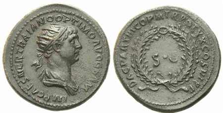 Trajan (98-117), As for the Syrian monetary circulation, Rome, AD 114-117; Æ (g 10,18; mm 24)