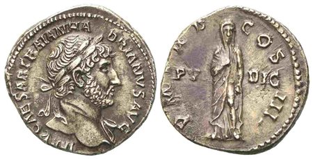 Hadrian (117-138), Denarius, Rome, AD 125; AR (g 2,91; mm 18,25)