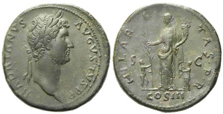 Hadrian (117-138), Sestertius, Rome, AD 128-129; Æ (g 28,69; mm 32)