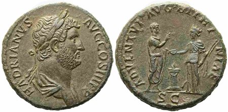 Hadrian (117-138), Sestertius, Rome, AD 130-138; Æ (g 23,62; mm 31,6)