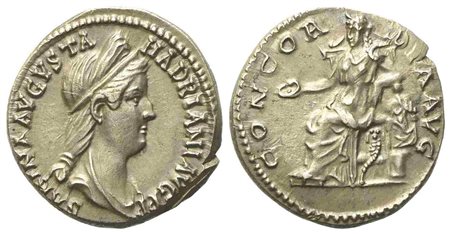 Sabina, Denarius struck under Hadrian, Rome, AD 130-133; AR (g 3,23; mm 16,8)